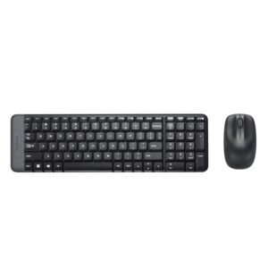 Logitech MK215 Wireless Keyboard and Mouse Combo for Windows, 2.4 GHz Wireless, Compact Design, 2-Year Battery Life(Keyboard),5 Month Battery Life(Mouse) PC/Laptop- Black (Open Box New)