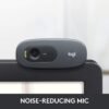 Logitech C270 Digital HD Webcam with Widescreen HD Video Calling, HD Light Correction, Noise-Reducing Mic, for Skype, FaceTime, Hangouts, WebEx, PC/Mac/Laptop/MacBook/Tablet - (Black, HD 720p/30fps) - Image 5
