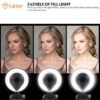 Tukzer HD 1080P Webcam with Microphone and Ring Light, Plug and Play Web Camera, Adjustable Brightness, Streaming Webcam, USB Webcam for PC Desktop Laptop, MAC, Zoom Skype, YouTube (TZ-WC1) - Image 8