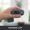 Logitech C270 Digital HD Webcam with Widescreen HD Video Calling, HD Light Correction, Noise-Reducing Mic, for Skype, FaceTime, Hangouts, WebEx, PC/Mac/Laptop/MacBook/Tablet - (Black, HD 720p/30fps) - Image 4