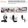 Tukzer HD 1080P Webcam with Microphone and Ring Light, Plug and Play Web Camera, Adjustable Brightness, Streaming Webcam, USB Webcam for PC Desktop Laptop, MAC, Zoom Skype, YouTube (TZ-WC1) - Image 4