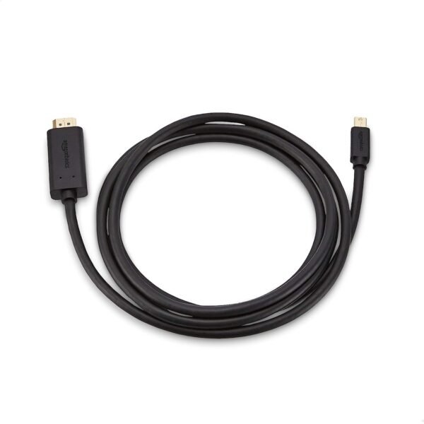 Amazon Basics Mini Display Port to HDMI Cable - 6 Feet (Full HD - 1080P), Gold - Image 4