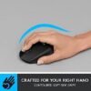 Logitech M331 Silent Plus Wireless Mouse, 2.4GHz with USB Nano Receiver, 1000 DPI Optical Tracking, 3 Buttons, 24 Month Life Battery, PC/Mac/Laptop - Black - Image 4