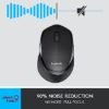 Logitech M331 Silent Plus Wireless Mouse, 2.4GHz with USB Nano Receiver, 1000 DPI Optical Tracking, 3 Buttons, 24 Month Life Battery, PC/Mac/Laptop - Black - Image 5