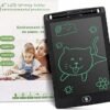LCD 8.5 Inch Writing Tablet with Stylus Pen, for Drawing, Playing, Noting by Kids & Adults, Black