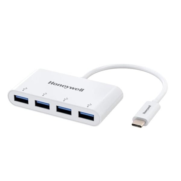 Honeywell Momentum Type C to 4xUSB 3.0 Hub, Super-Fast Transmission Speed 5GBPS, Max Current 900mA per Port, Universally Compatible with All Type C- MacBook, Laptop, PC, Printer, Mobiles, Keyboard