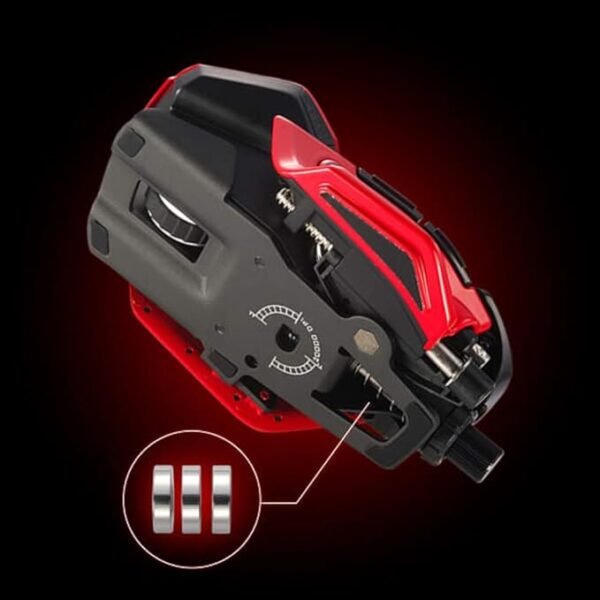 MAD CATZ R.A.T. 8+ ADV Optical Wired Gaming Mouse | 60M clicks Using Premium high-Durability switches | 16.8 Million RGB Color | 20000 DPI, RED - MR06DCINRD000-0 - Image 2