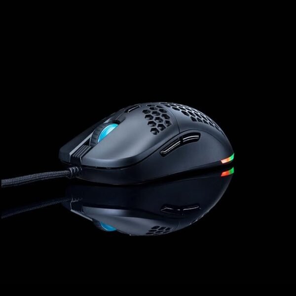 Cosmic Byte Kilonova 3325IC RGB Wired Gaming Mouse with Pixart 3325 Sensor, Ultra Lightweight 73grams, Adjustable Weights, Paracord Cable, Replaceable Top Cover and Side Buttons (Black) - Image 2
