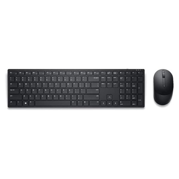 Dell KM5221W Pro 2.4GHz Wireless Keyboard with 12 Programmable Keys and 3 Button Optical Mouse Combo - Black