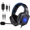RUNMUS K8 Wired  (Blue, On the Ear)