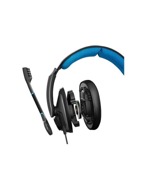 Sennheiser GSP 300 Wired Over Ear Headphones with Mic (Blue/Black) - Image 2