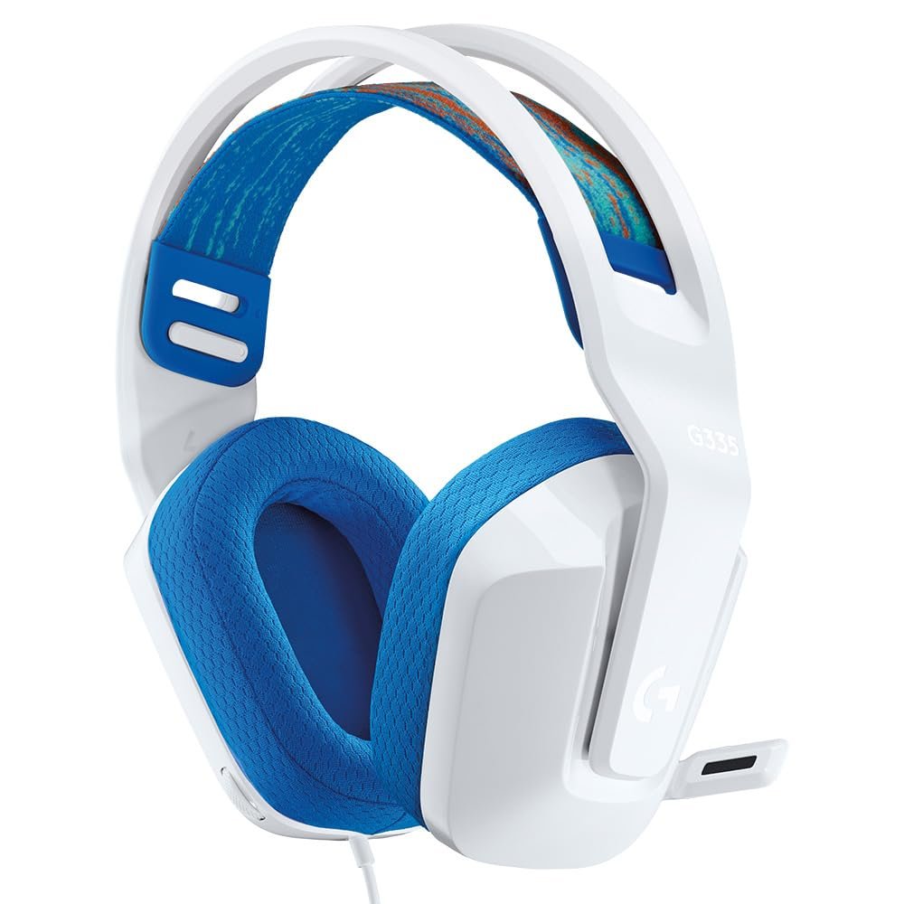 Logitech G335 Lightweight Gaming Wired Over Ear Headphones with Mic... - Image 2