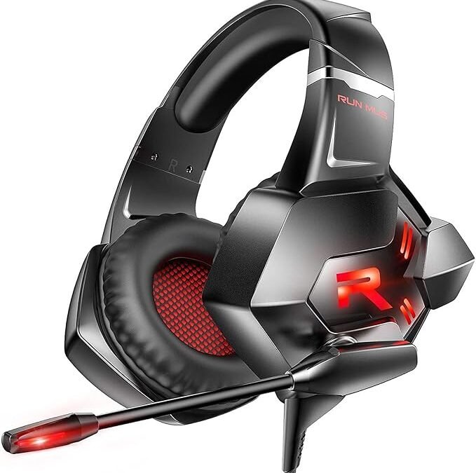 RUNMUS GAMING On Ear Headset Wired...