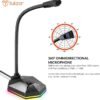 Tukzer USB Computer Microphone, RGB Mic, Omnidirectional Condenser Noise-Cancelling with On-Off Button, Plug & Play Desktop Laptop Mic, for Windows/Mac/Podcast/Gaming/YouTube/Zoom/Skype/Recording - Image 2