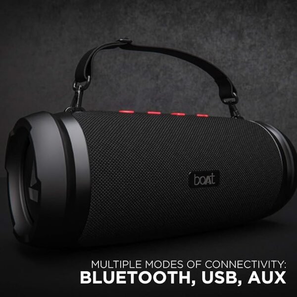 boAt Stone 1500 40W Portable Wireless Speaker with Roaring Sound, Dual EQs, Type-C Charging, Up to 8H Playback & IPX6 Water & Splash Resistance (Active Black) - Image 5