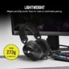 Corsair HS55 Surround Wired Gaming On Ear Headset (Leatherette Memory Foam Ear Pads, Dolby Audio 7.1 Surround Sound on PC and Mac, Lightweight, Omni-Directional Microphone, Multi-Platform) Carbon - Image 4