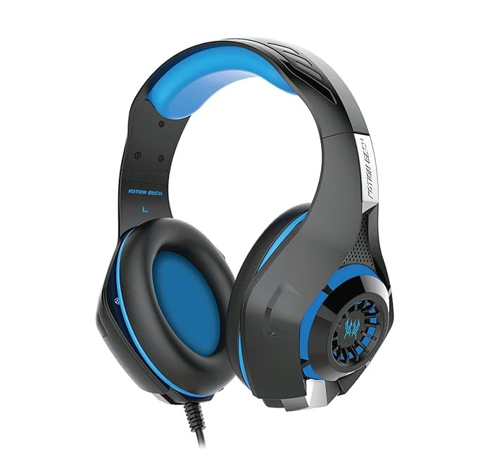 Cosmic Byte Kotion GS410 Wired On Ear Headphone with Mic for Mobiles, Tablets, PC, PS4, PS5 and Xbox (Blue)
