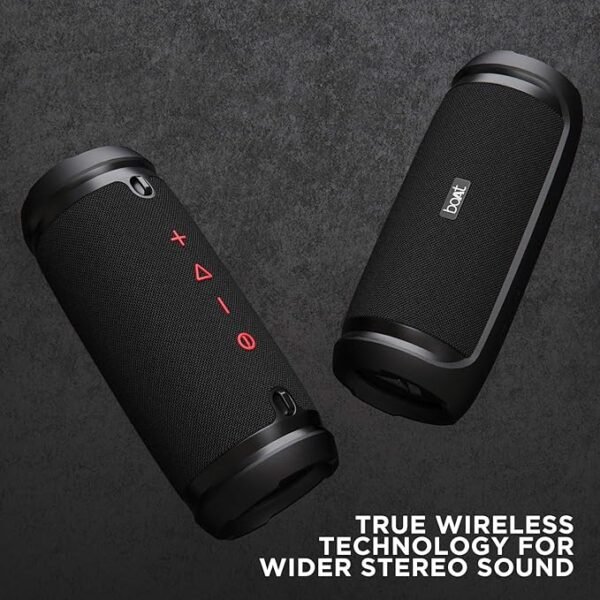boAt Stone 1500 40W Portable Wireless Speaker with Roaring Sound, Dual EQs, Type-C Charging, Up to 8H Playback & IPX6 Water & Splash Resistance (Active Black) - Image 3