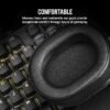 Corsair HS55 Surround Wired Gaming On Ear Headset (Leatherette Memory Foam Ear Pads, Dolby Audio 7.1 Surround Sound on PC and Mac, Lightweight, Omni-Directional Microphone, Multi-Platform) Carbon - Image 2