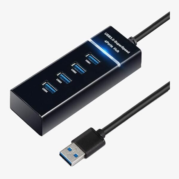 UkTech 4 Port USB 3.0 Hub with Hi-Speed Data Transfer, LED Indication - Image 5