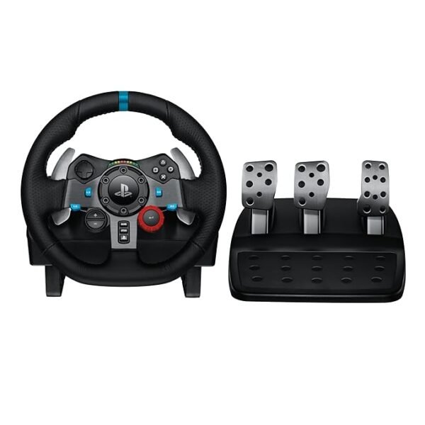 Logitech G29 Driving Force Racing Wheel and Floor Pedals, Real Force Feedback, Stainless Steel Paddle Shifters, Leather Steering Wheel Cover for PS5, PS4, PC, Mac - Black - Image 7