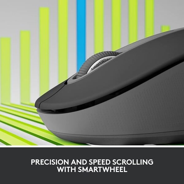 Logitech Signature M650 L Full Size Wireless Mouse - for Large Sized Hands, 2-Year Battery, Silent Clicks, Customisable Side Buttons, Bluetooth, for PC/Mac/Multi-Device/Chromebook - Graphite - Image 6