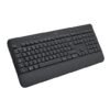 Logitech Signature K650 Wireless Keyboard with Wrist Rest, Full-Size, BLE Bluetooth or Logi Bolt USB Receiver, Comfort Deep-Cushioned Keys, Numpad, Compatible with Most OS/PC/Windows/Mac Black