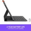 Logitech IPad (7th, 8th Generation) Keyboard Case Slim Folio with Integrated Wireless Keyboard (Graphite) - Image 4