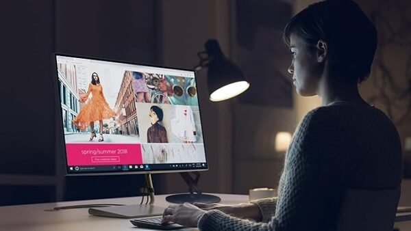 Lenovo Q-Series - Q27H-10, 27 Inch (68.6Cm) 2560 X 1440 Pixels 2K Qhd IPS Ultraslim Monitor | All-in-One USB-C Port for Power & Data Transfer, 2 X 3W Speakers, 99% Srgb, 75Hz, 4Ms, Hdmi, black - Image 2