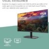 AOC 27B2H2 27” Frameless IPS Monitor, FHD 1920x1080, 100Hz, 101% sRGB, for Home and Office, HDMI x2, Low Blue Mode, VESA Compatible, Black - Image 2