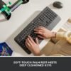 Logitech Signature K650 Wireless Keyboard with Wrist Rest, Full-Size, BLE Bluetooth or Logi Bolt USB Receiver, Comfort Deep-Cushioned Keys, Numpad, Compatible with Most OS/PC/Windows/Mac Black - Image 4