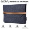 Gizga Essentials Laptop Bag Sleeve Case Cover Pouch for 15.6 Inch Laptops MacBook, Premium Protective Felt Material, Ultra-Light & Easy to Carry, Office Bag for Men & Women, Prevents Scratches, Grey - Image 6