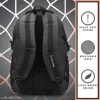 PROVOGUE  Large 35 L Laptop Backpack unisex Spacy with rain cover and reflective strip  (Black) - Image 3
