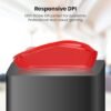 Portronics Toad 25 Wireless Mouse, 2.4 GHz with USB Nano Dongle, 1200 DPI Optical Tracking, Ambidextrous for PC, MacBook, Laptop (Red) - Image 4