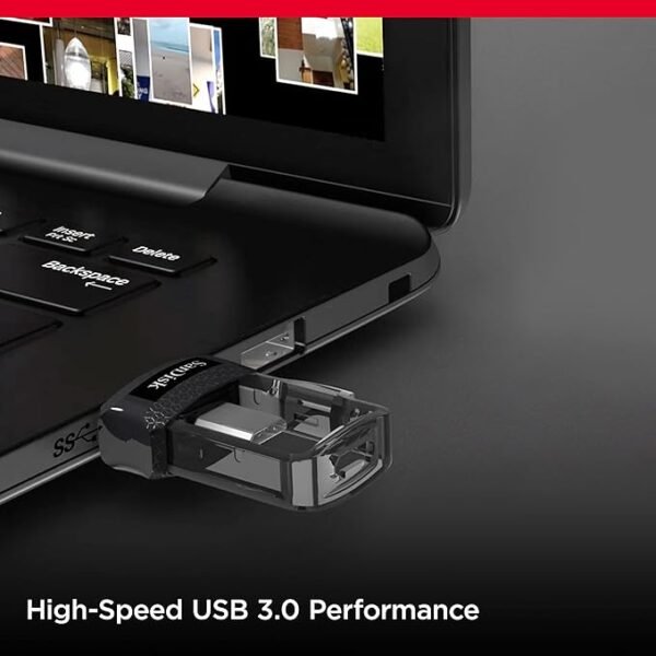 SanDisk Ultra Dual 32 GB USB 3.0 OTG Pen Drive (Black) - Image 4
