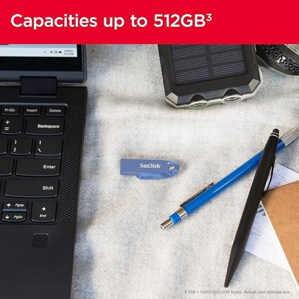 SanDisk ® Ultra Curve USB 3.2 32GB 100MB/s R Navy Blue - Image 6
