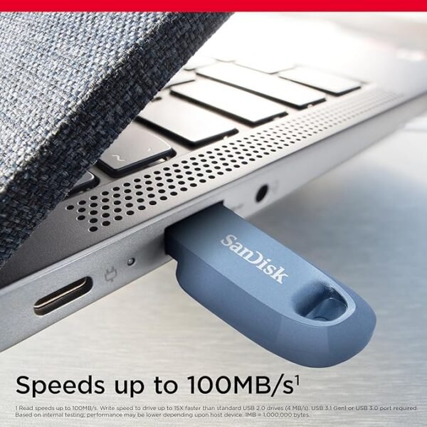 SanDisk ® Ultra Curve USB 3.2 32GB 100MB/s R Navy Blue - Image 5