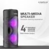 Krisons Cylender 4" Double Woofer 40W Multi-Media Bluetooth Party Speaker with Wired Mic for Karaoke,2400 MAH Battery, Digital Display,RGB Lights, USB, SD Card, FM Radio,Auto TWS Function & Remote - Image 3