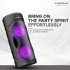 Krisons Cylender 4" Double Woofer 40W Multi-Media Bluetooth Party Speaker with Wired Mic for Karaoke,2400 MAH Battery, Digital Display,RGB Lights, USB, SD Card, FM Radio,Auto TWS Function & Remote - Image 2
