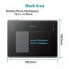 Huion H430P OSU Graphics Drawing Tablet with Battery-Free Stylus 4.8x3 inch Working Area 4 Press Keys Support Work from Home Distance Education Compatible with Android Linux Windows and Mac - Image 4