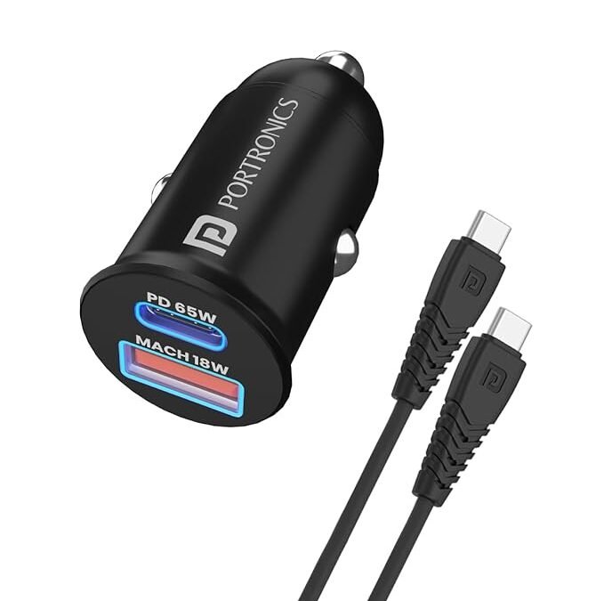 Portronics 65 Watts Car Power 65...