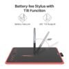 HUION Inspiroy Ink H320M Drawing Tablet, Dual-Purpose LCD Writing Tablet 8192 Pen Pressure Battery-Free Stylus Tilt Function Android Supported with Sleeve Bag (Red)) - Image 6
