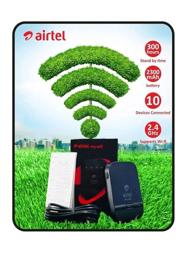 Airtel DigitalTV AMF-311WW Data Card Single_Band 150 Mbps (Black), 4g Hotspot Support with 2300 Mah Battery - Image 3