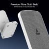 boAt Powerpod 200 Wireless Charger w/ 15W Wireless Charging, Premium Fiber Cloth Build, Dual Coils, Anti-Slip Grip, 6mm Transmission Range, Smart IC Protection, LED Indicator(White) - Image 3