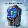 Dyazo Mobile Cooler | Mobile Cooling Pad | Gaming Fan | For Instant Cooling Advanced Refrigeration Chip & LED Temperature Display | Compatible For Android & Iphones | Black - Image 3