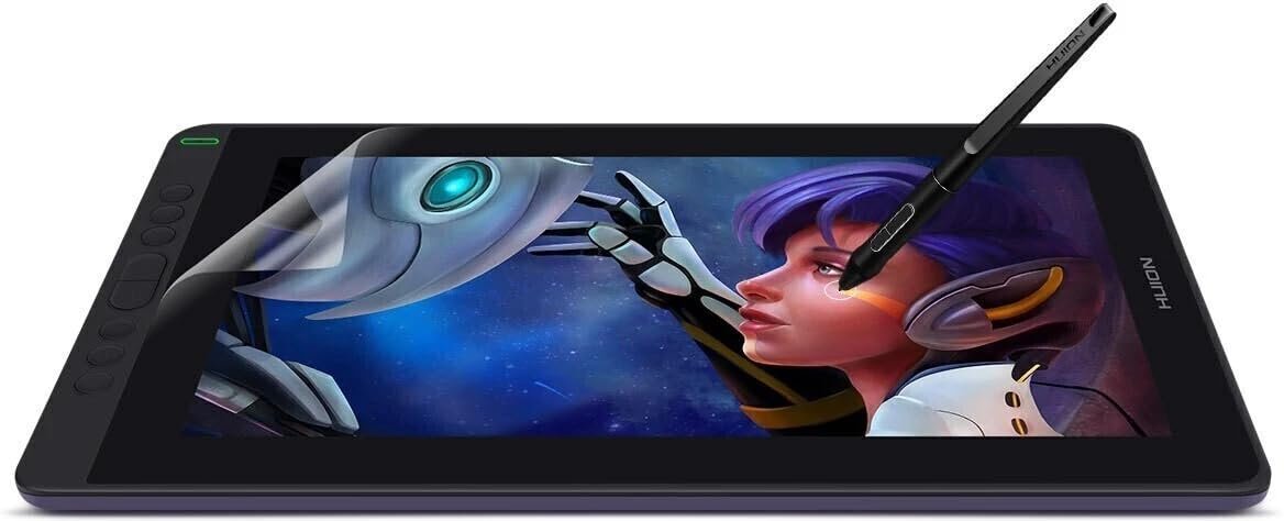 HUION Kamvas 13 Graphic Pen Tablet, Full Laminated Screen & Tilt Function | Support MacOS,Windows, Android, Battery Free Stylus | Pressure Sensitivity-8192(13.3inch)(Tilt Adjustable Stand)- Violet (Open box new) - Image 2