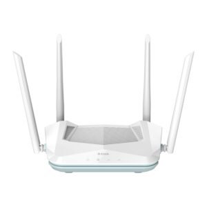 D-Link R15 | WiFi 6 Speed 1500 Mbps |Covers Upto 2500 Sq. Ft.| Dual Band | Gigabit Port| AI Powered Mesh Router |High-Performance |High-Gain Antennas |MTCTE Certified (Open box new)