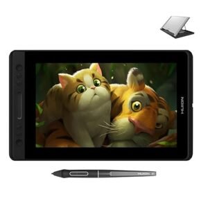 HUION Drawing Monitor KAMVAS Pro 13 Pen Display Graphic Tablet Tilt Battery-Free Stylus 8192 Pen (Open box new) Pressure 120% sRGB 13.3 inch GT-133 13.3 inch Monitor with Stand for Linux, Windows and Mac(Open box new)