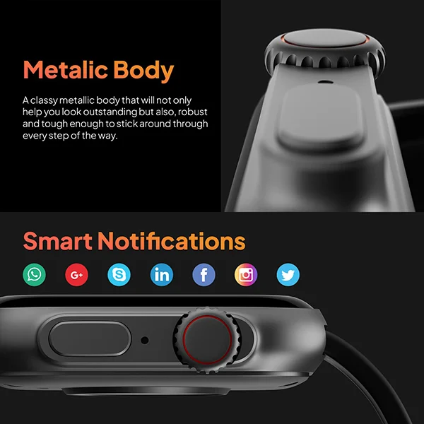 Fire-Boltt Gladiator 1.96″ Biggest Display Smart Watch with Bluetooth Calling (Open box new) - Image 6