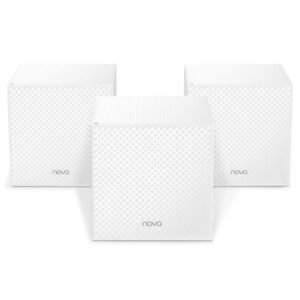 Tenda MW12 AC2100 Tri-Band Whole Home Mesh Wi-Fi System, 3 Gigabit Ports, 6000sq² Wi-Fi Coverage, Easy Set Up, Work with Amazon Alexa, Router and Wi-Fi Booster Replacement (Pack of 3) (Sealed pack)